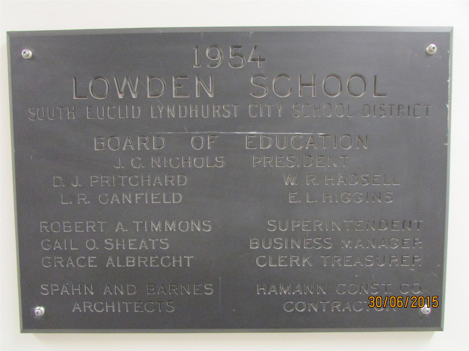 Lowden School 1954